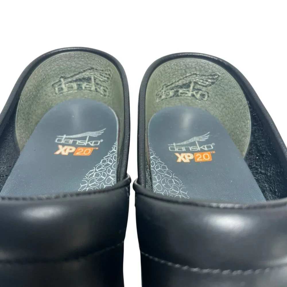 Dansko XP 2.0 Professional Clogs US 6.5 EU 37 Black Leather Comfort Slip On Shoe - Picture 9 of 9